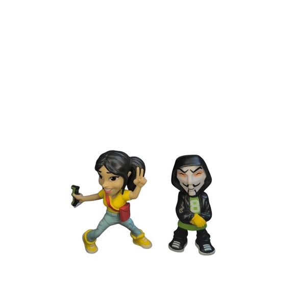 Spy Ninja Lot of 2 Mini Collectible Figures YouTube Regina, PZ Squire - Picture 1 of 6